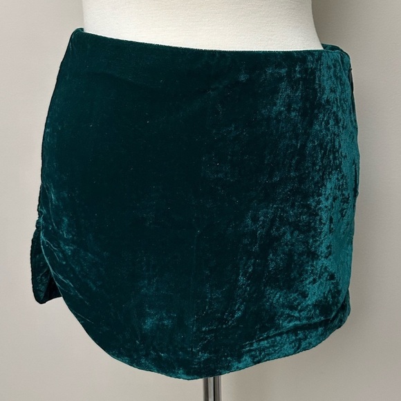 Free People Dresses & Skirts - Free People annalise super mini skirt in deep teal NWT